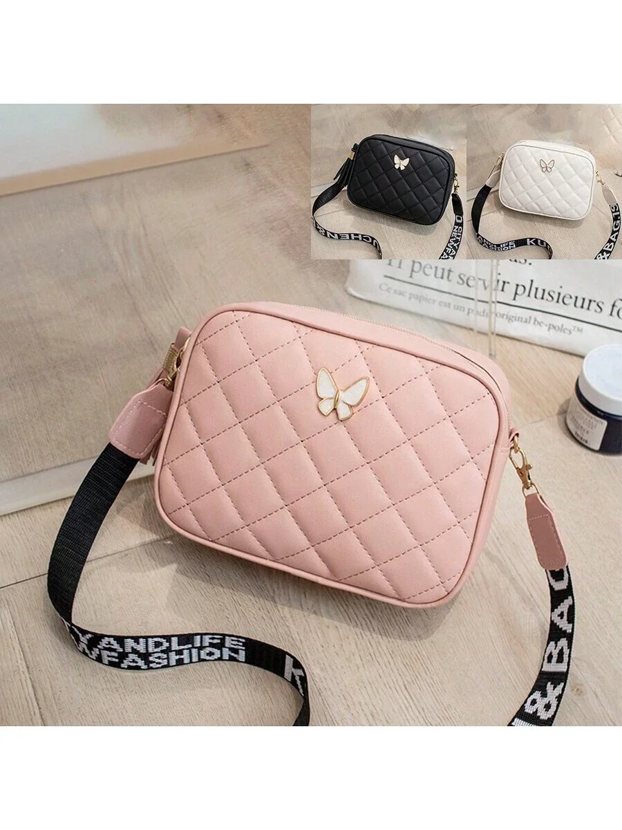 1 szt. Damska torba na ramię z zamkiem błyskawicznym, codzienna i prosta torba na ramię, torba na telefon komórkowy i torba na zakupy dla mamy, duża pojemność Multi-F