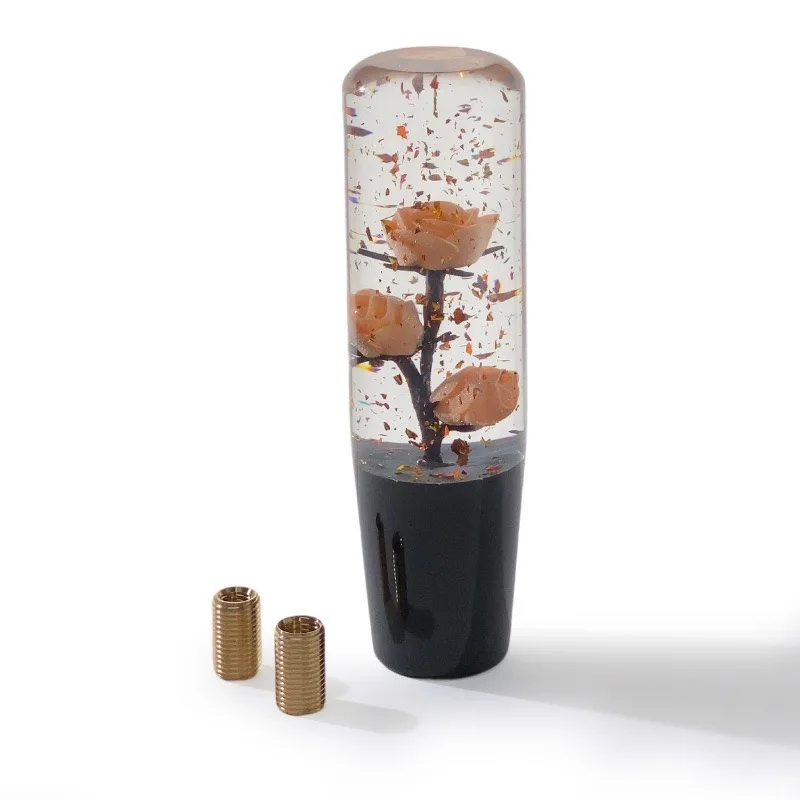 Автомобильная ручка переключения передач, полимерный рычаг переключения передач круглой формы AT MT для ночника, серебристый, ночной, светящийся