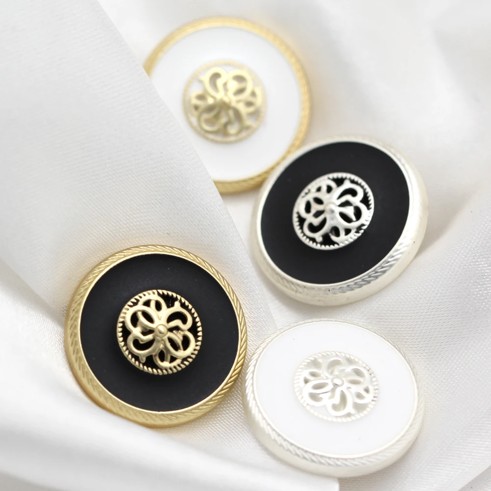 HENGC 18/20/23mm Vintage Gold Metal Buttons For Clothes Retro Jacket Coat Handmade Decorations DIY Crafts Sewing Accessories