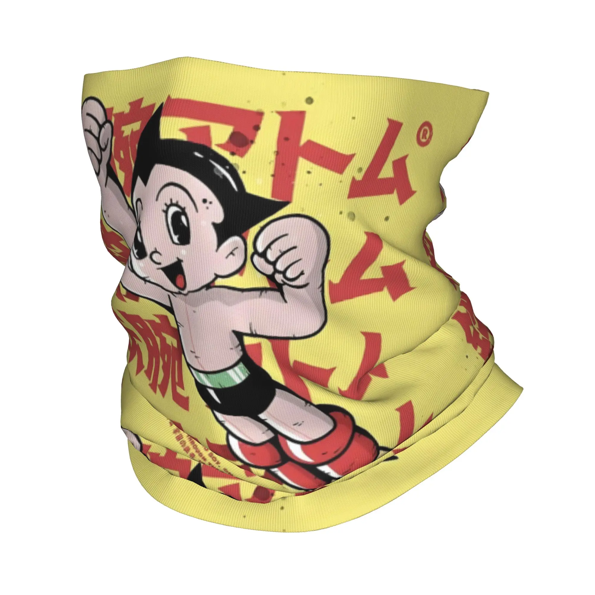 Custom Astro Boy Japan Manga  Winter Headband Neck Warmer Women Men Hiking Camping Tube Scarf Anime Cartoon  Face Bandana Gaiter