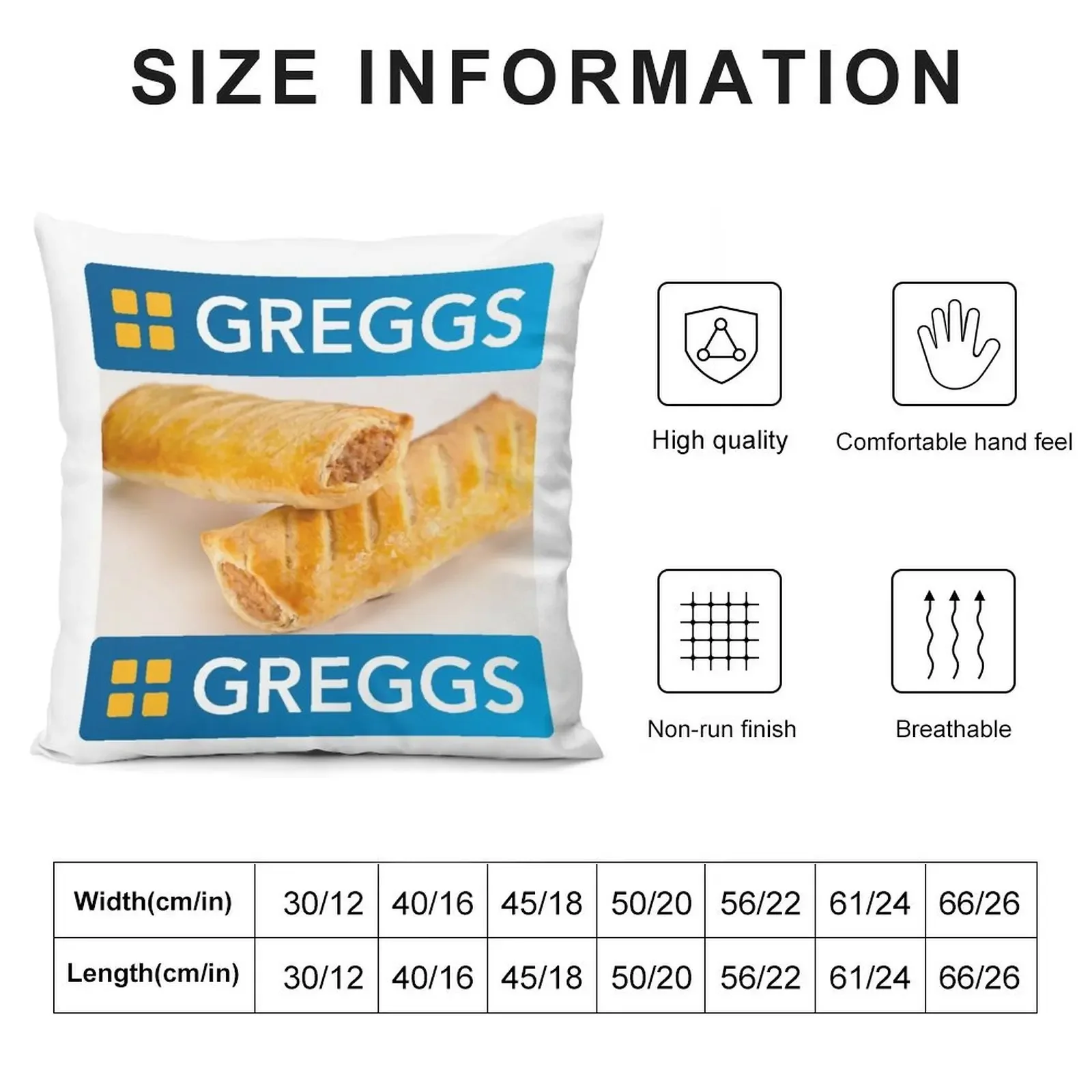 GREGGS Pasty Throw Pillow Sofa Cover anime girl Cushions For Sofa pillow