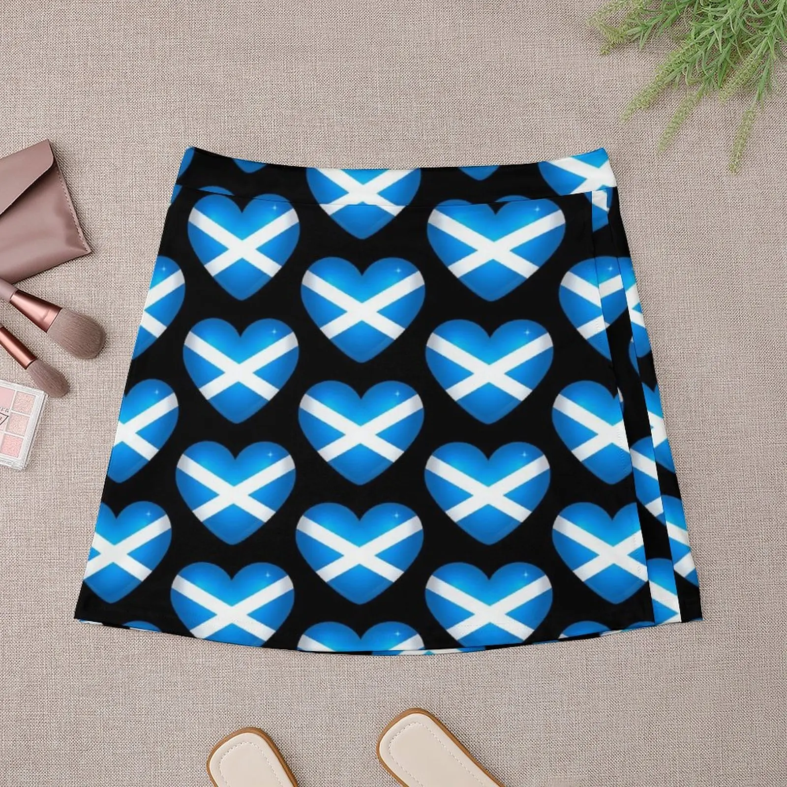 Scottish heart Mini Skirt women's skirt 2025 trend outfit korean style Mini Skirt