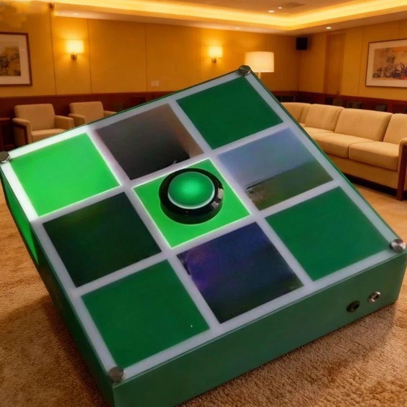 Square lottery machine lottery lighting turntable interactive game activity props