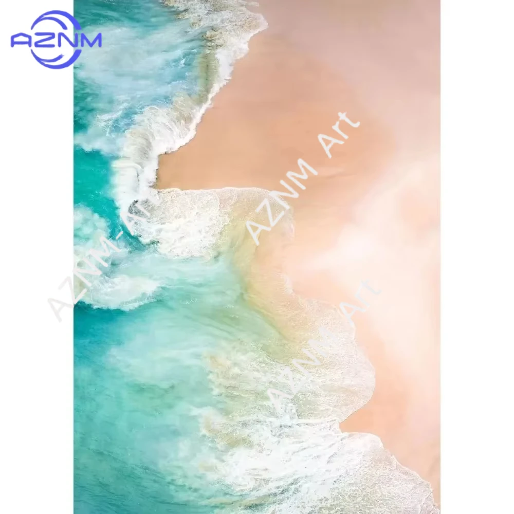1PC ，Pink Beach Ocean Artwork Poster Canvas Printing Surf Coconut Tree Nordic Wall Art Living Room Bedroom Home Decor view 3