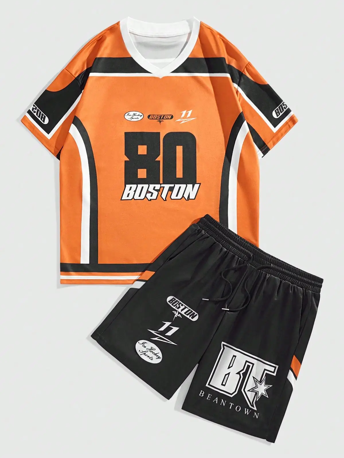 طقم جيرسي لكرة السلة، نمط ملابس الشارع مع ترميز الأرقام الرقمية، ملابس رياضية عصرية للرجال والنساء، كاجوال حضري #4