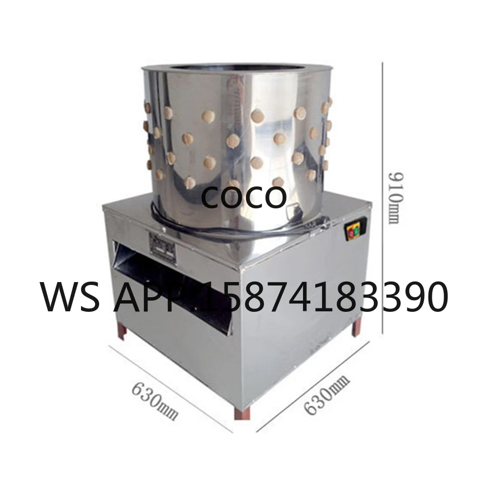 Factory Direct 403 Stainless Steel Chicken Plucker Poultry Feather Cleaning Machine For Farm Use