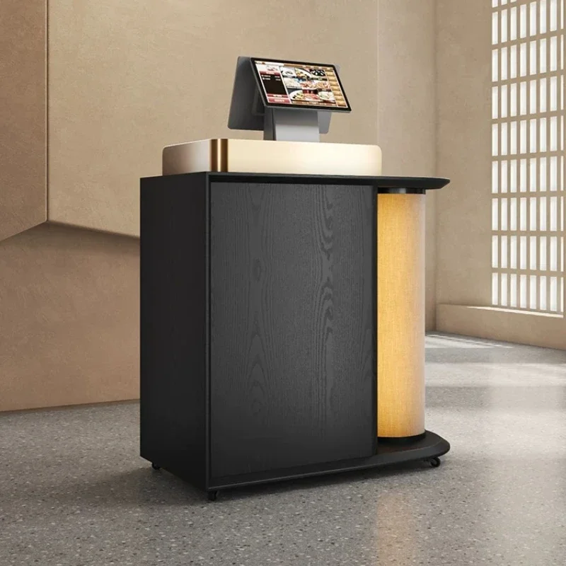 Furniture Restaurant Welcome Taichung Antique Reception Receptionist Front Desks Small Information Desk Black Shop Checkout Page