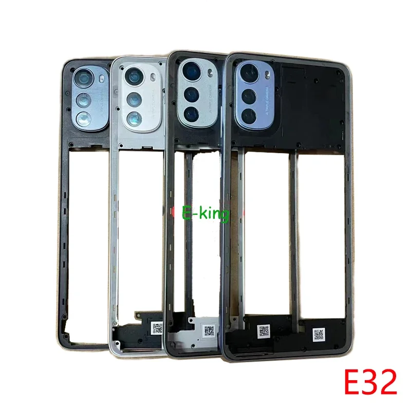 For Motorola Moto E13 E22 E32 E32S Front Housing Middle Frame Bezel Plate Cover