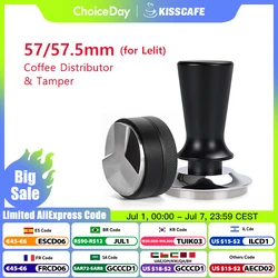 Kaffee Tamper 57 mm 57,5 mm Konstantdruck 30 Pfund Pulver Hammer für Lelit Anna Barista Espresso Makker Zubehör Eckwerkzeug