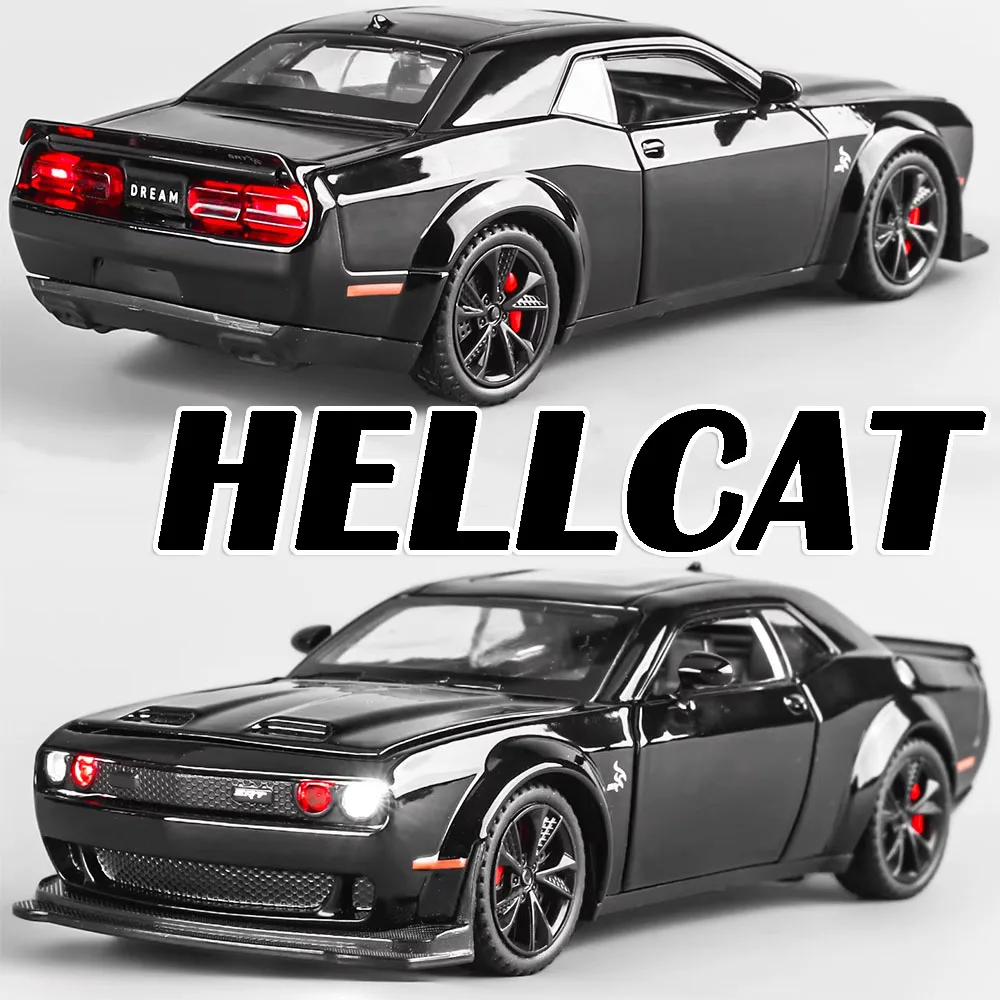 

1:32 Hellcat Tomahawk модель игрушечного суперкары из сплава, литой под давлением звук, свет, двери, открытые откатные, имитация спортивного автомобиля, игрушки для детей