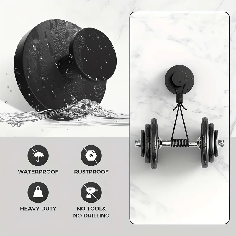 Vacuum Suction Cup Hooks Punch Free Bath Sucker Hook Wall Hook Hanger Glass Kitchen Bathroom Hooks for Towel Handbag image 6