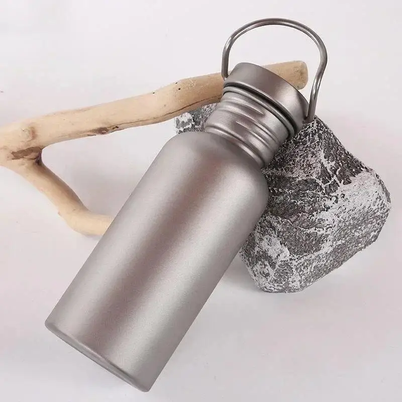 Travel Cup Portable Can Boil 600ML Outdoor Sports Kettle Pure SS Large Water-capacity Mountaineering Kettle