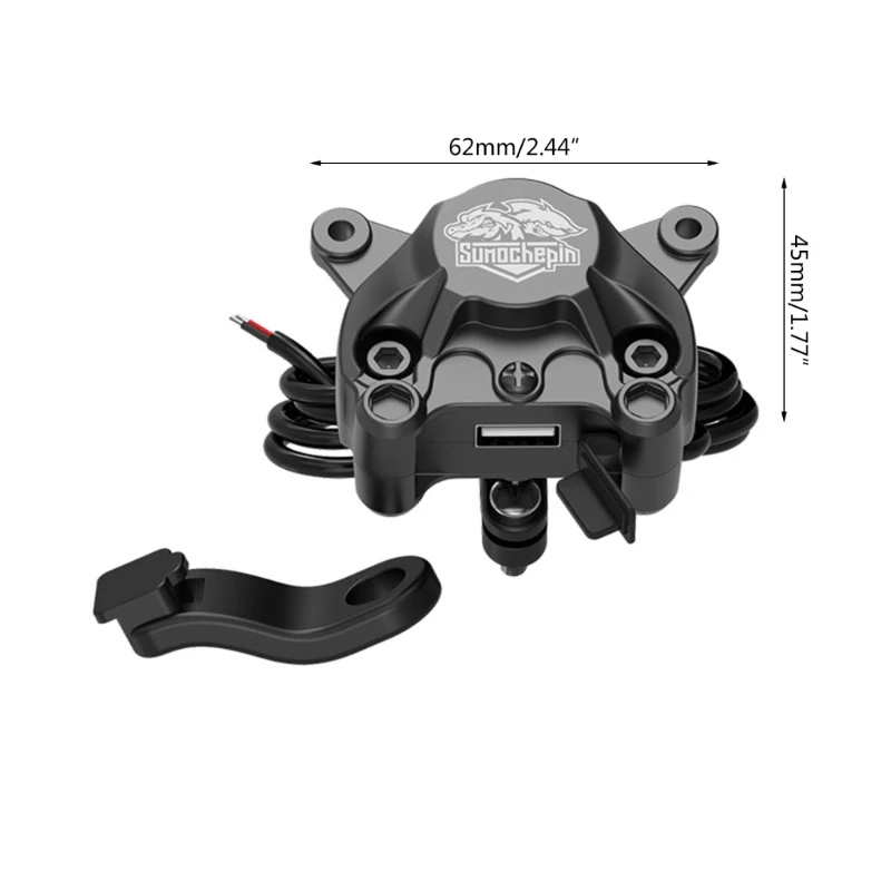 Wodoodporne, pyłoszczelne rozwiązanie do ładowania USB Łatwa instalacja Adapter USB Prosta instalacja do motocykla elektrycznego