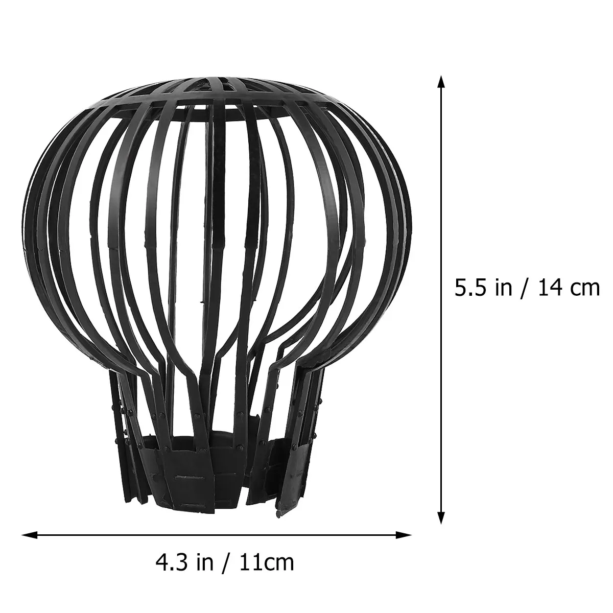 2Pcs Flexible Downpipe Filter Plastic Gutter Protection Prevent Leaves Twigs Bird Entry Drainage Pipe Overflow Guard