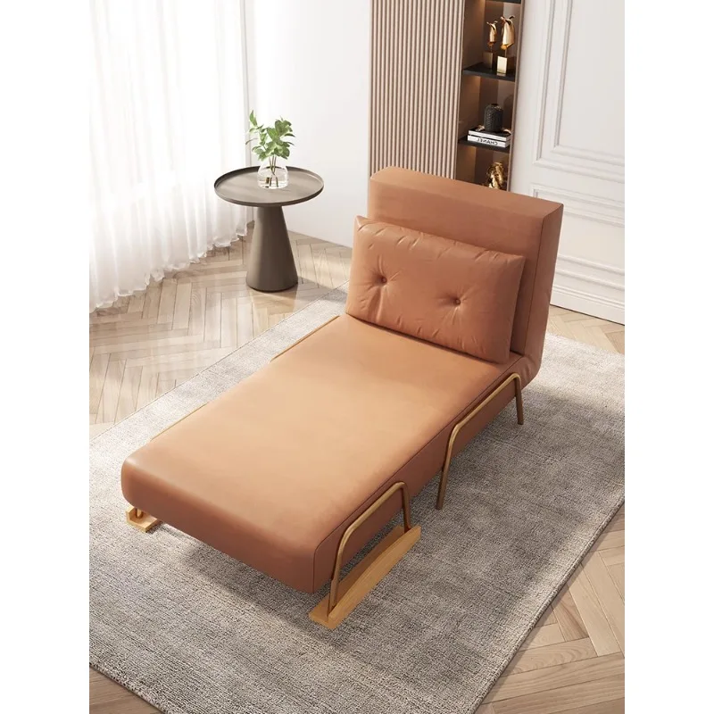 Nordic folding sofa bed dual-purpose single small apartment office lunch break nap folding bed technology cloth sofa chair