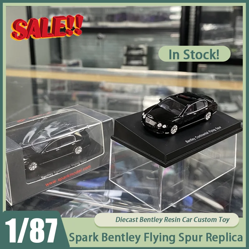 

New In Stock Spark 1:87 Bentley Flying Spur 2025 Replica Resin Car Diecast Bentley Ornaments Custom Toys Kids Christmas Gift
