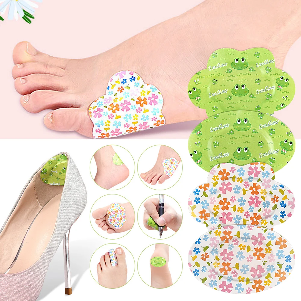 Durable Cartoon Heel Stickers Antiwear Invisible Shoes Stickers Multifunctional Foot Care Foot Patches Shoes