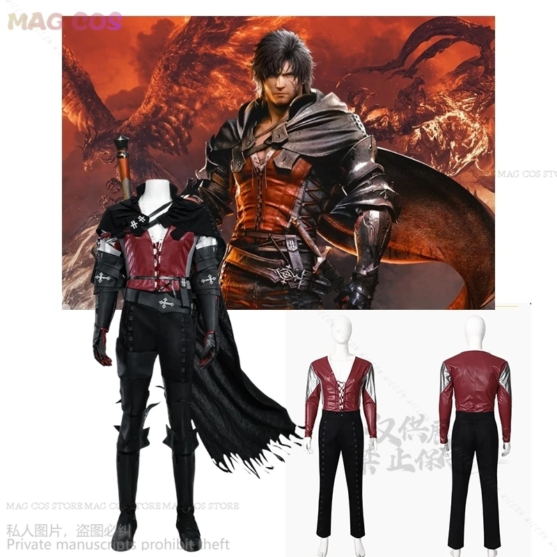 Anime Game Final Fantasy XVI Clive Rosfield Cosplay Costume FF16 Clive Cos Battle Suit Men Halloween Carnival Party Sexy Suit