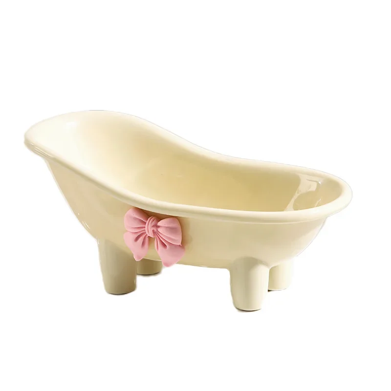 1 cute bathtub shaped soap tray, Plastics soap holder, cute creative soap tray, family bathroom soap, bathroom decoration