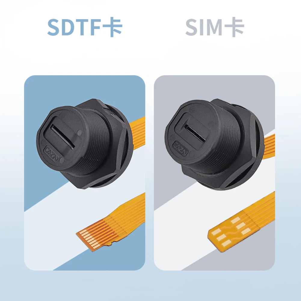 Soket SIM TF Hitam Kuning Pertukaran Informasi Mudah Konektor Terpasang di Belakang Pertukaran Informasi yang Mudah