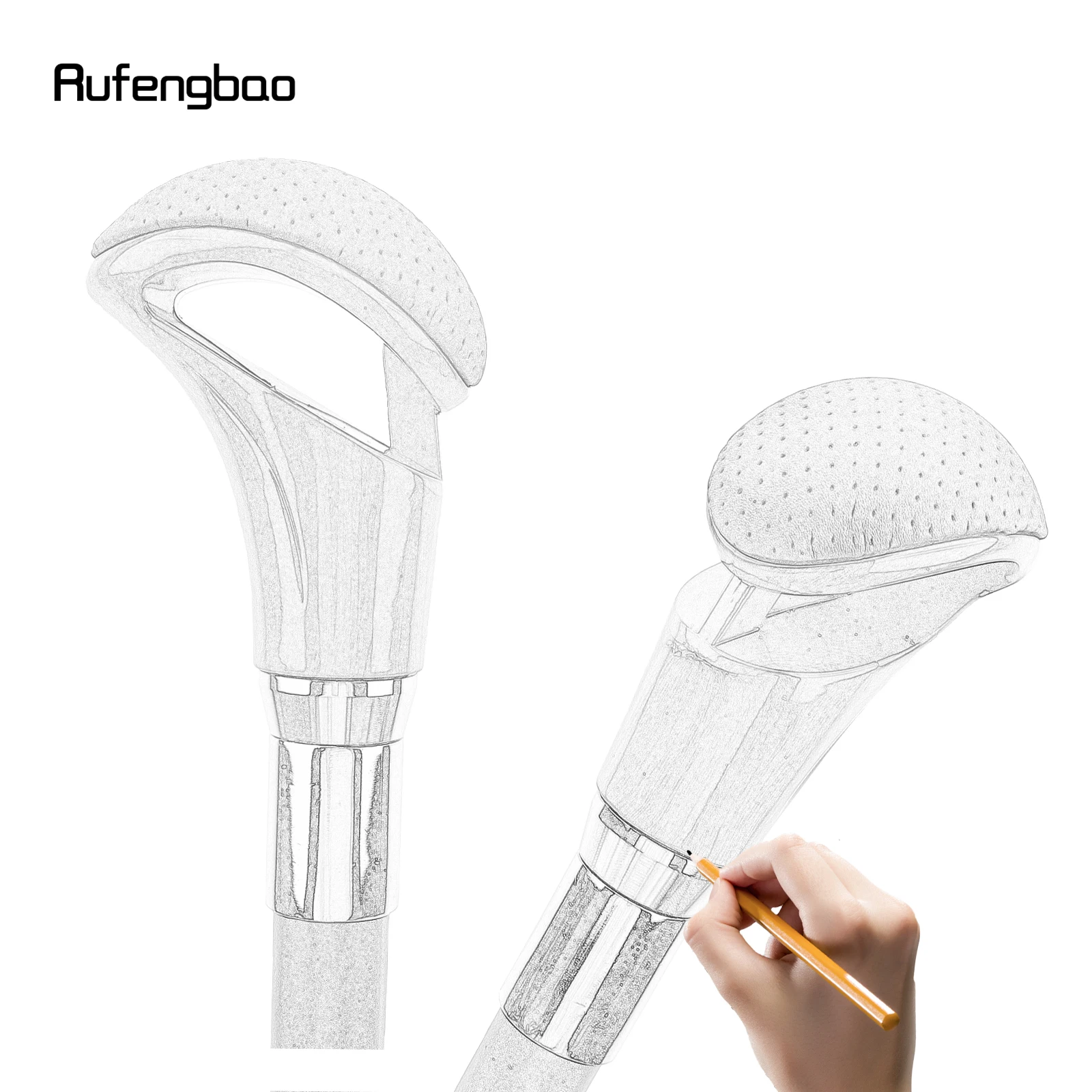 紳士のための黒と赤の革の杖,エレガントな装飾的な杖,ファッション