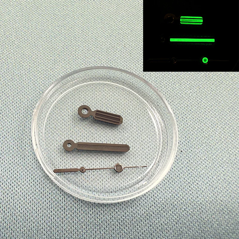 NH36 NH35 4R35 4R36 7Sムーブメント SKX007 SKX009 SRPD対応 グリーン夜光ポインター付き モッドハイトニングウォッチハンドキット