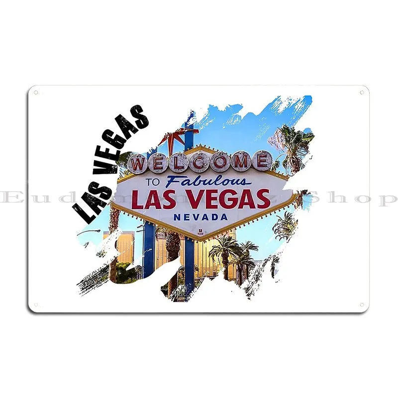 Welcome To Las Vegas Metal Plaque Poster Wall Pub Funny Vintage Vintage Print Tin Sign Poster