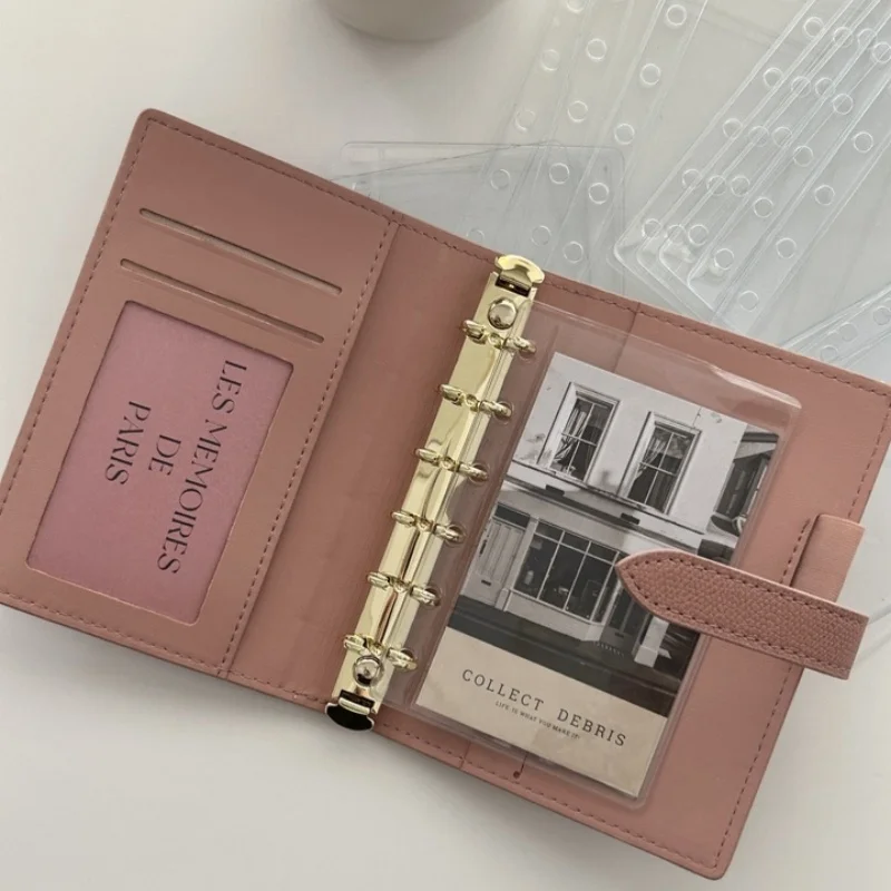 Retro Pocket Bill Budget Storage Book Id Card Bank Bus Card Holder Book Photo Album Idol Card Binder Photocards Collect Book