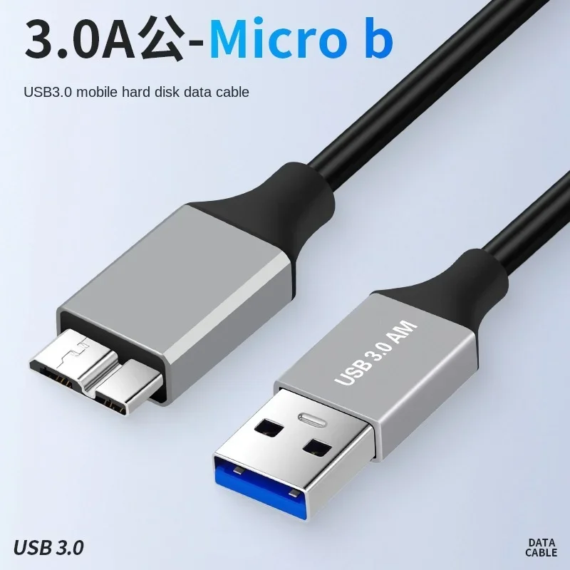 USB 3.0 to Micro B Cable Hard Disk 5Gbps Data Transfer Fast Charger Cord for Samsung Toshiba WD Seagate HDD SSD Micro B Cable