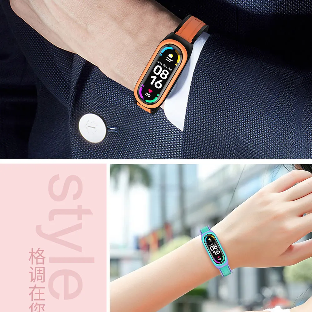 Dây Đeo Đồng Hồ Cho Xiaomi Mi Band 3 4 5 6 Đeo Tay Vòng Tay Dây Đeo Tay MiBand 3 4 Band5 Band6 đồng Hồ Thông Minh Smartwatch Phụ Kiện