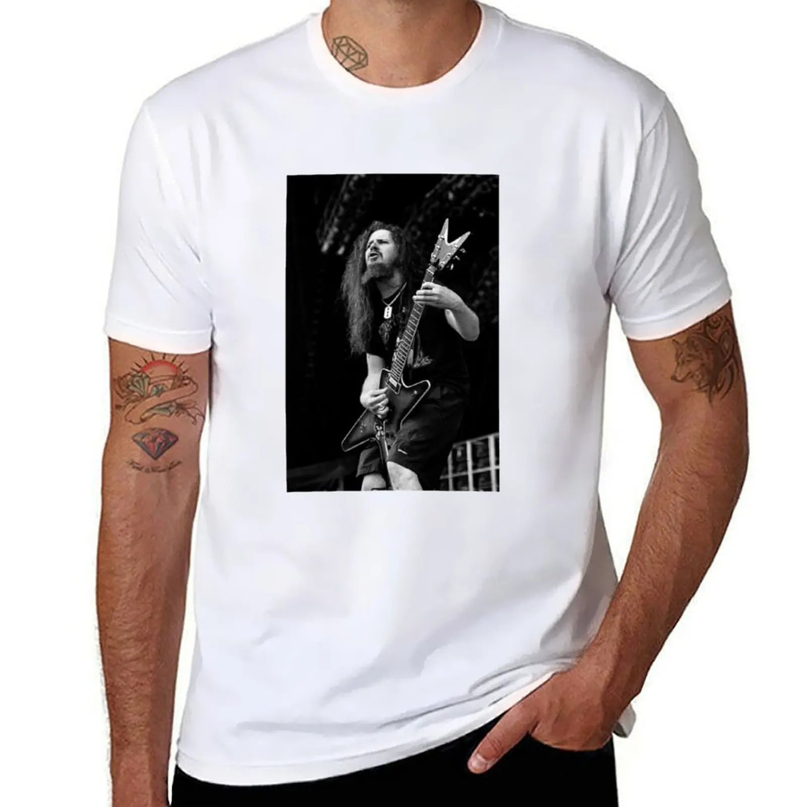 

Dimebag Darrell T-Shirt t shirts cotton 100% black cotton t-shirt plain for man package T-Shirt