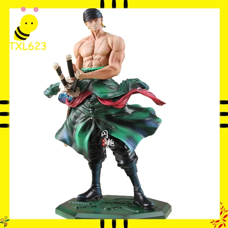 

Фигурка Ророноа Зоро из One Piece, Золотая гора, 26 см, ПВХ, с мечом, статуэтка, коллекционная модель, декор для рабочего стола, игрушка