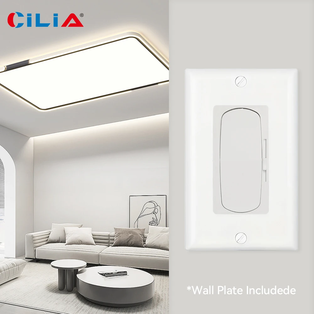 CILIA Dimmer switch LED, CFL (CL) LED, wall mounted dimmer switch, for incandescent lamps and other lamps, household good