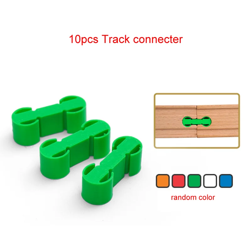 10 Connecteurs De Rail En Bois 3,5x0,6x1,2 Cm – Jouet Train, Accessoire Universel, Décoration, Cadeau Anniversaire