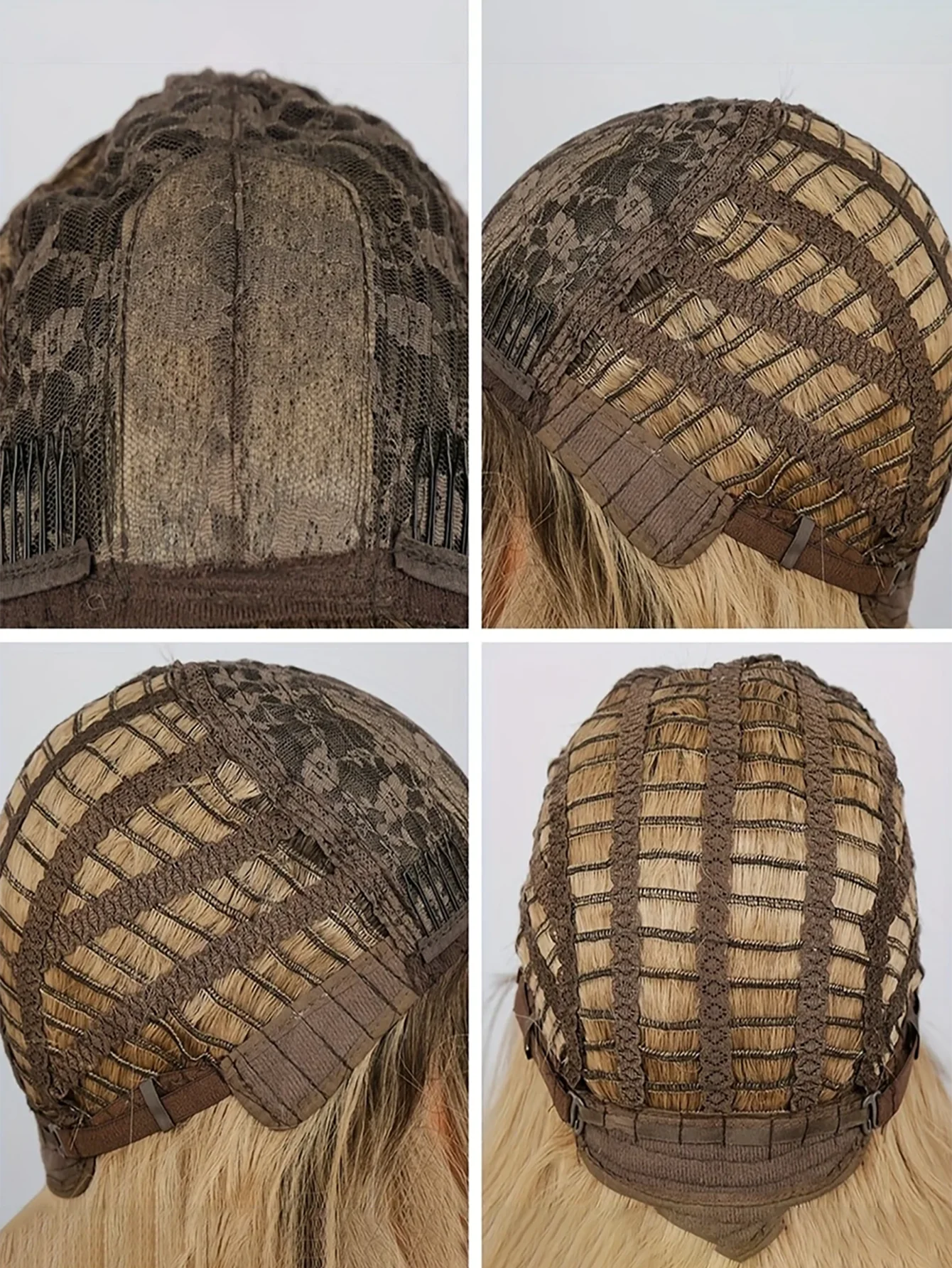 شعر صناعي طويل مموج ذهبي بني، شعر مستعار عالي الجودة 26 بوصة للنساء، يستخدم للاستخدام اليومي والكوسبلاي وعيد الميلاد وما إلى ذلك.