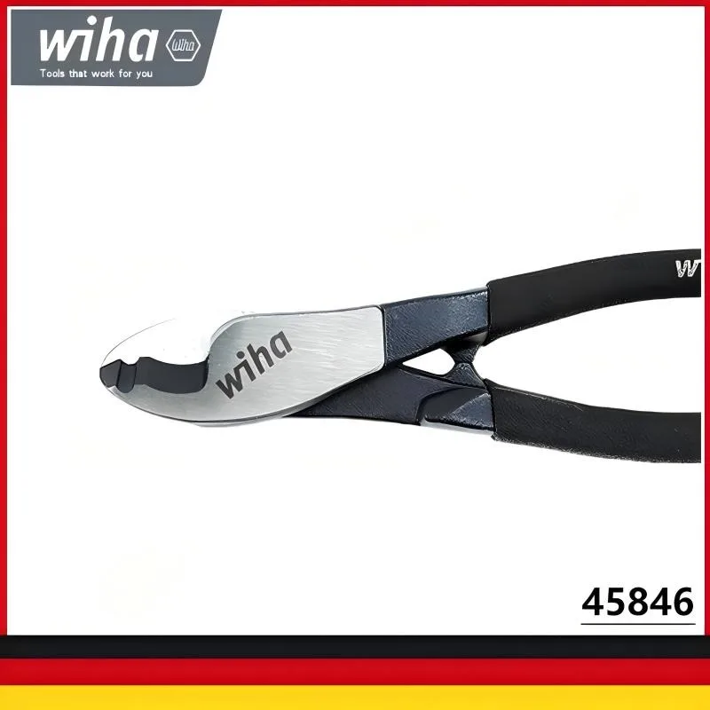 

Wiha 45846 Плоскогубцы для кабеля Black Forest 180 мм | 3-в-1 резка/зачистка/обжимка, ручной инструмент для электрика, прочный