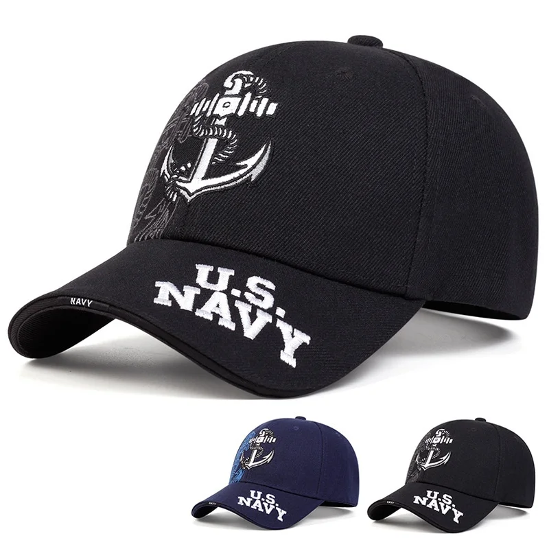 Fashion Unisex Anchor Embroidery Baseball Caps Spring Autumn Outdoor Adjustable Casual Hats Dad Hat Sunscreen Hat Sports Cap