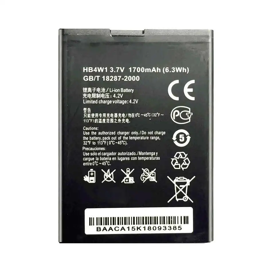 

Mobile Phone Battery HB4W1 HB4W1H 1700mAh For Huawei Ascend G510 G520 G525 Y210 C8813 C8813Q C8813D T8951 U8951 W2
