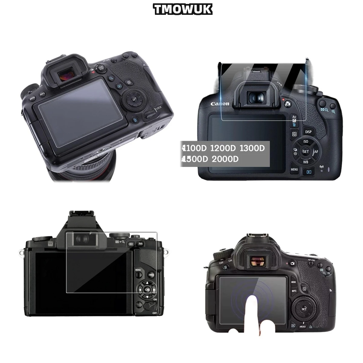 

For Canon 1200D 1300D 1500D 2000D Anti-Scratch Guard, High Definition, 9H Strength Tempered Glass.