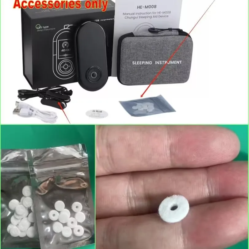 

100/200 шт. фетровые подушечки, проводящая хлопковая круглая наклейка для ушных электродов CES He-M008, аксессуары для устройства для сна Chungui