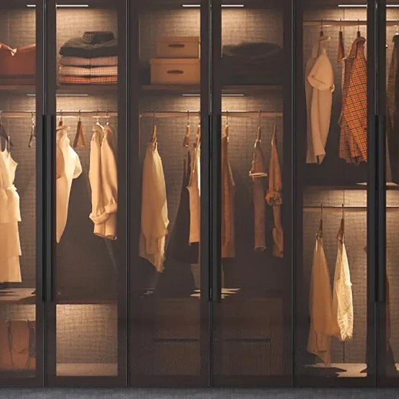 تصميم خزانة غرفة المعيشة صندوق تخزين داخلي أسود فندق خزانة عرض داخلية خشب إبداعي أثاث غرفة نوم Meuble Chambre