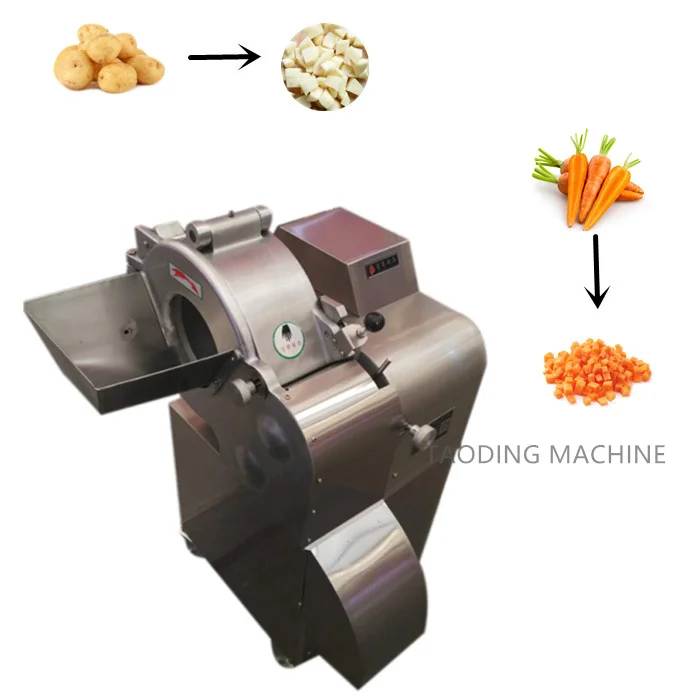 Popular Maggi Chicken Bouillon Cubes Electric Vegetable Cube Cutter Dicing Frozen Chicken Breast Cutting Cube Meat Dicer Machine