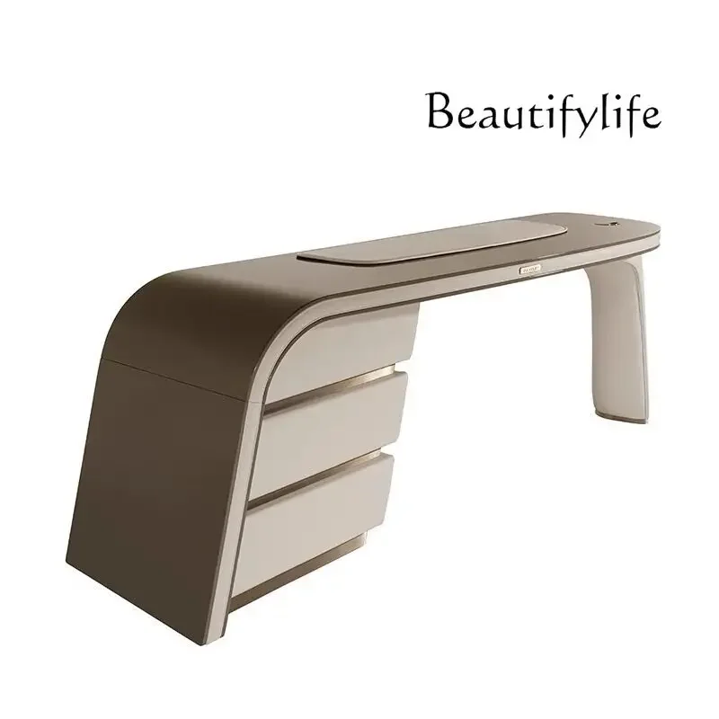 Post-Modern Study Computer Desk Italian Office Writing Desk Cream Wind Minimalist Light Luxury Desk Fashion