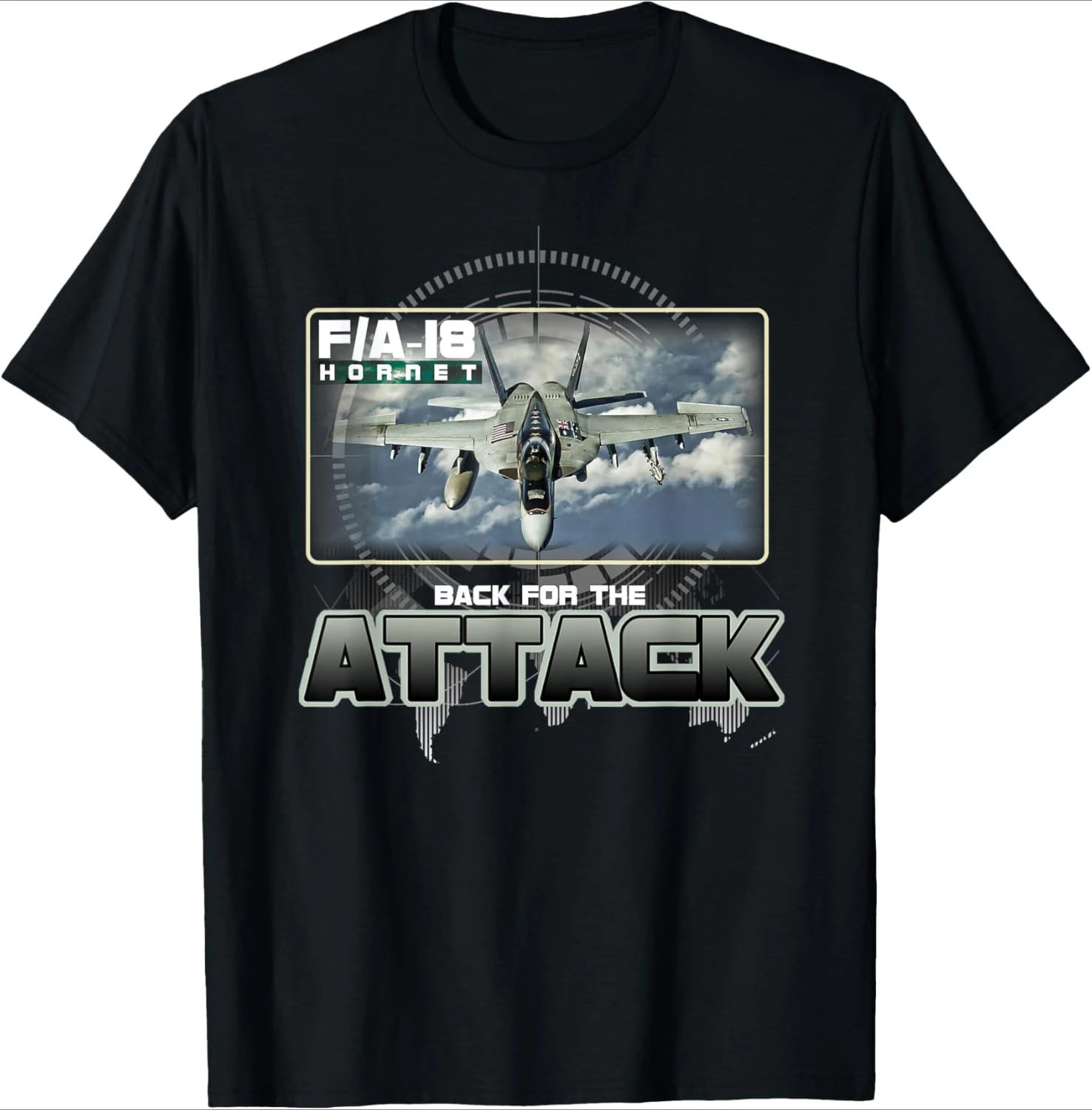 

F/A-18 Super Hornet Fighter Jet T-shirt Short Sleeve Casual 100% Cotton T Shirts