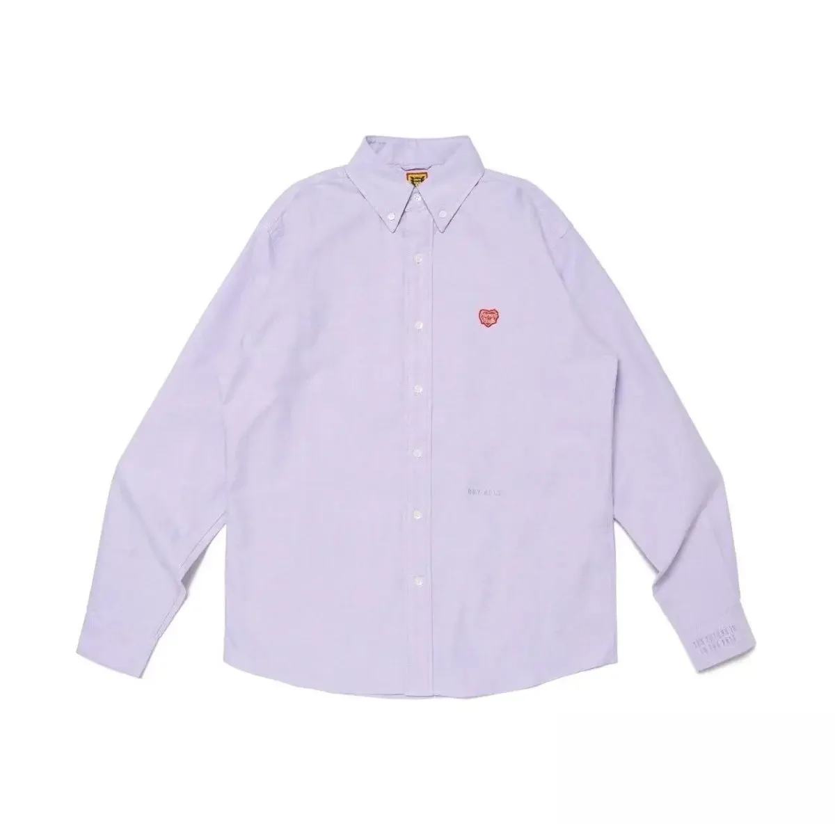 Humanmade Oxford Long Sleeve Shirt Autumn City Boy Casual Embroidered Unisex Top