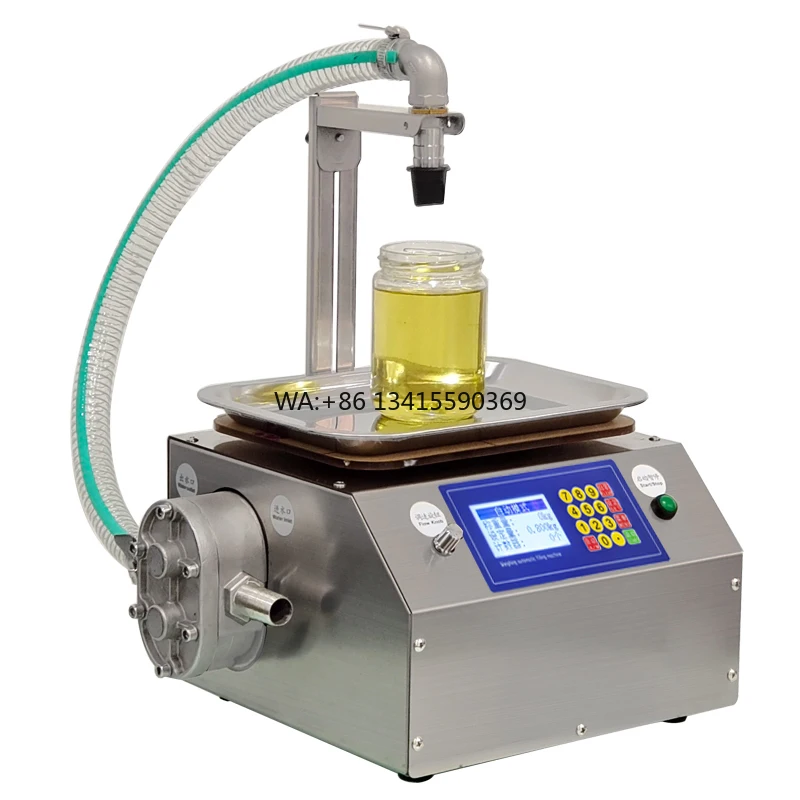 

Good price Automatic Honey Sesame Paste Viscous Liquid Quantitative Weighing Anti Drip Stainless Steel Gear Pump Filling Machine