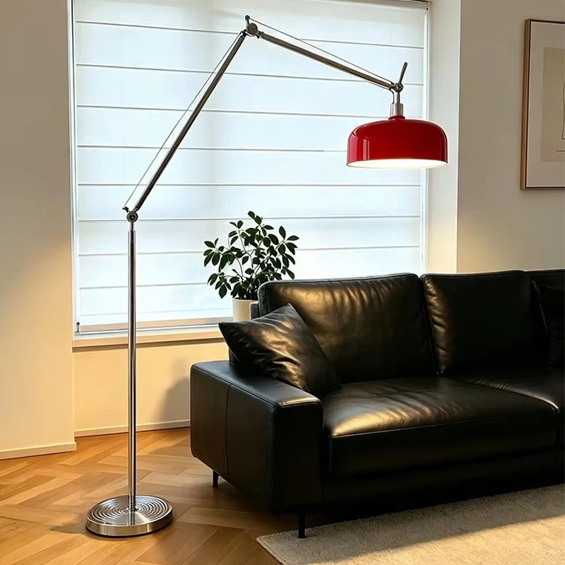 Italian Minimalist Swing Arm Led Floor Lamp Suitable For Home Decoration In Living Rooms Sofas Bedrooms And Lighting Fixtures