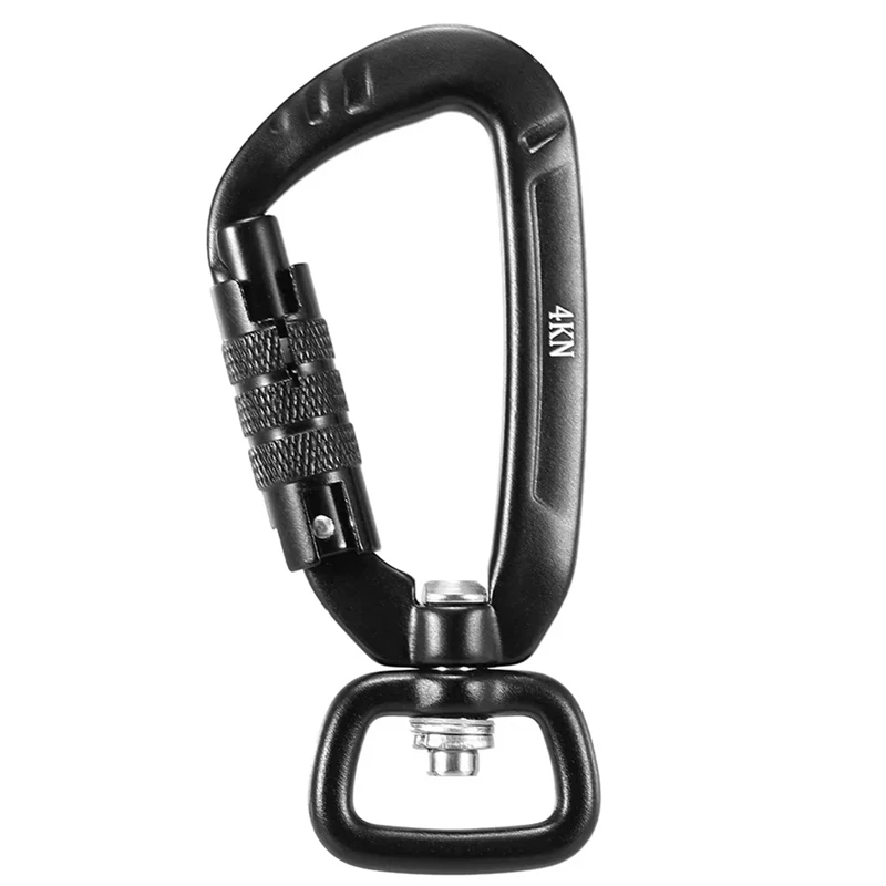 Climbing Buckle 360 Rotation Pet Dog Hook Outdoor Kite Hook Climbing Backpack Buckle Key 4KN Automatic Locking