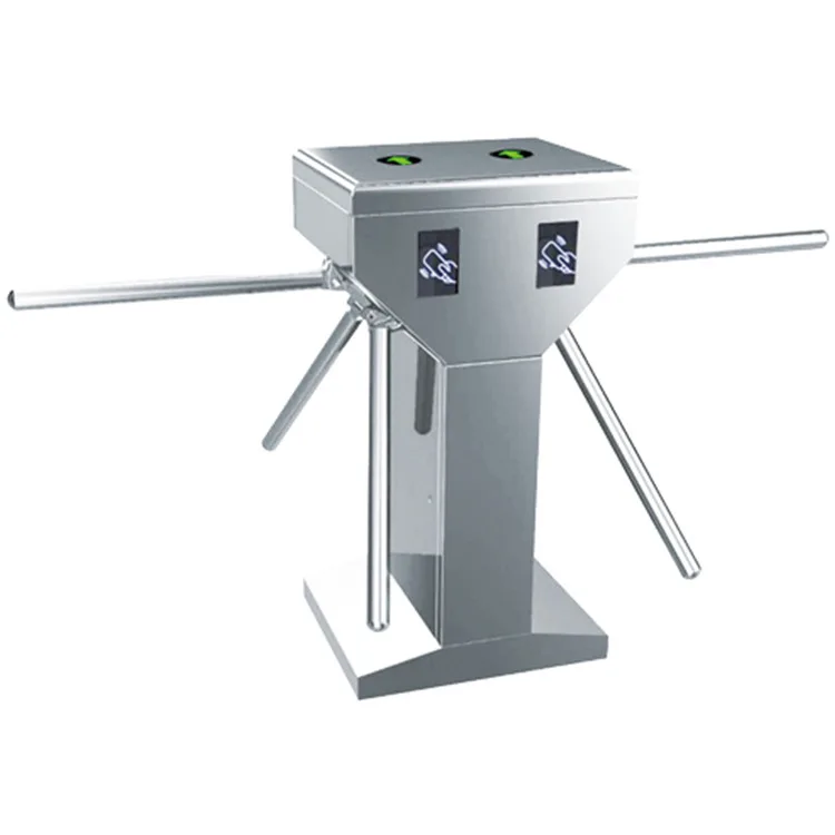 

Customize High Security 304 Stainless Steel Double Direction Face Recognition RFID Card Access Control System Tripod Turnstile