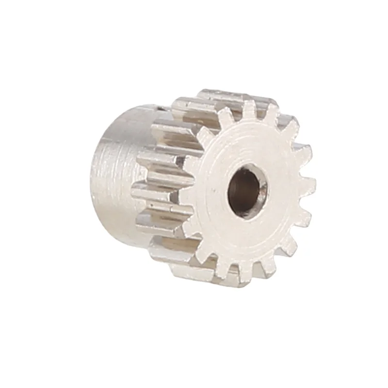 AS96-2PCS 2.3Mm Shaft Metal Pinion Motor Gear 48DP M0.6 M0.8 For 1/12 1/16 RC Car 7075 Hsp-RGT Redcat 370/380/390,16T